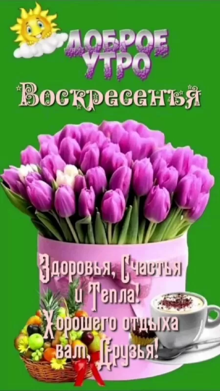 Картинки с Добрым утром воскресенья. Красивые картинки с Добрым утром воскресенья