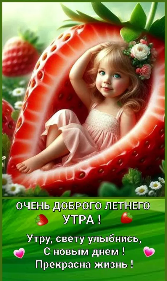 Картинки с Добрым летним утром. Прикольные картинки с добрым летним утром