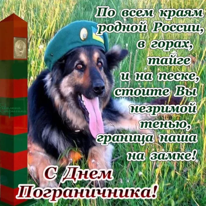 Открытки с Днем пограничника. Прикольные открытки на День пограничника