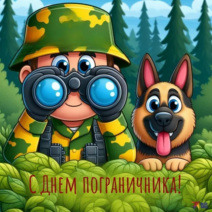 Открытки с Днем пограничника. Прикольные открытки на День пограничника