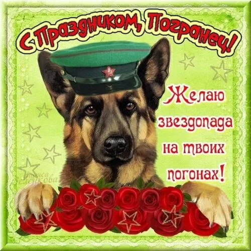 Открытки с Днем пограничника. Прикольные открытки на День пограничника