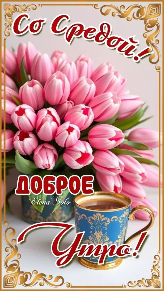 Картинки Доброе утро среды (60 открыток). Красивые картинки Доброе утро среды