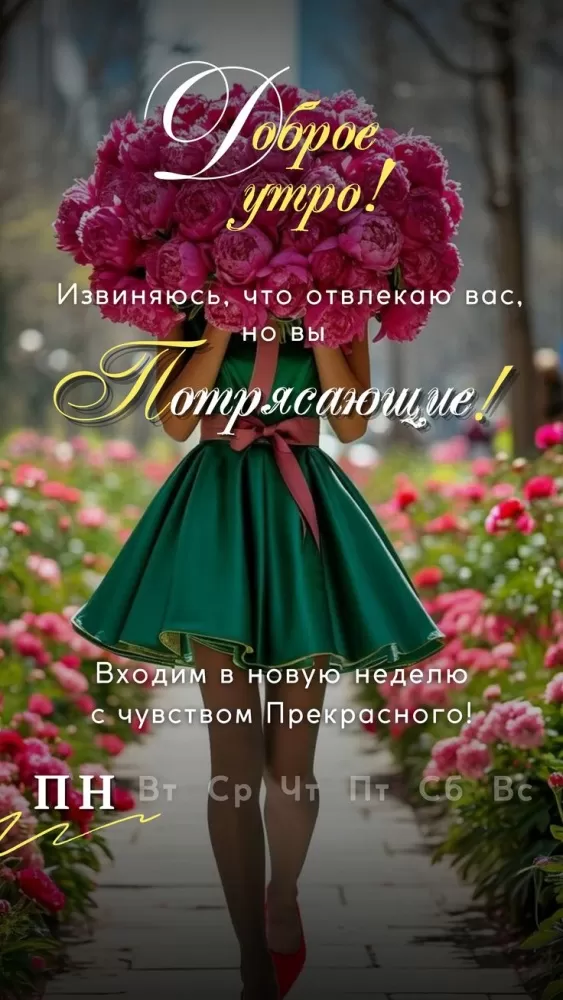 Картинки "Доброе утро понедельника". Доброе утро понедельника - картинки летние