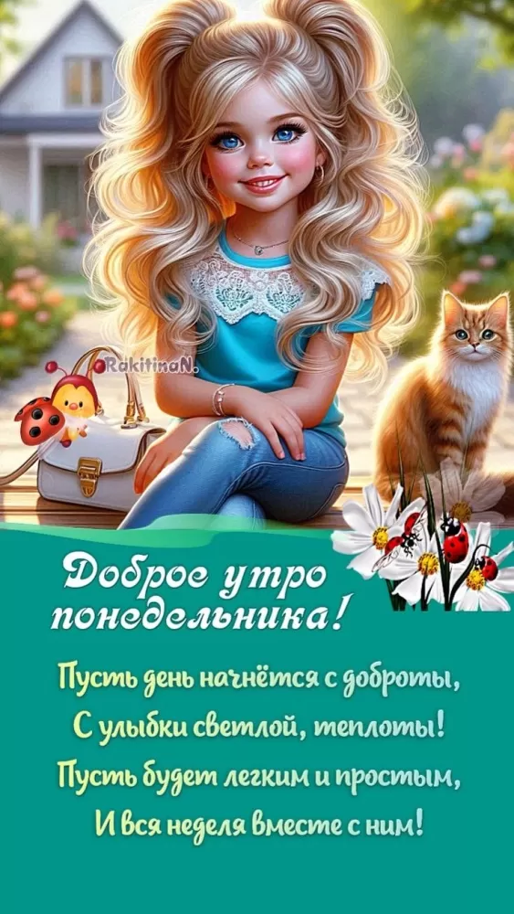 Картинки "Доброе утро понедельника". Доброе утро понедельника - картинки летние