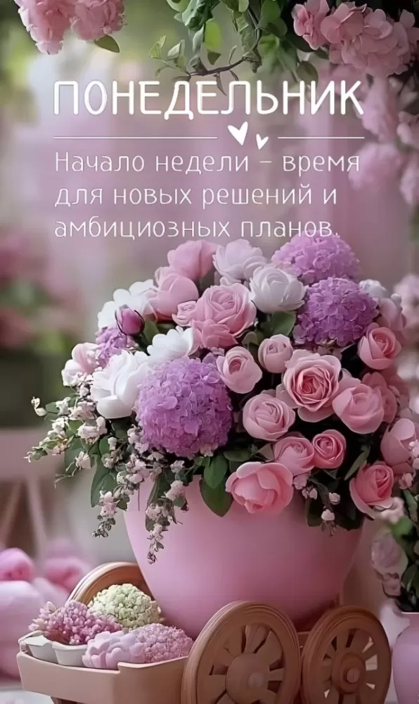 Картинки "Доброе утро понедельника". Доброе утро понедельника - картинки летние