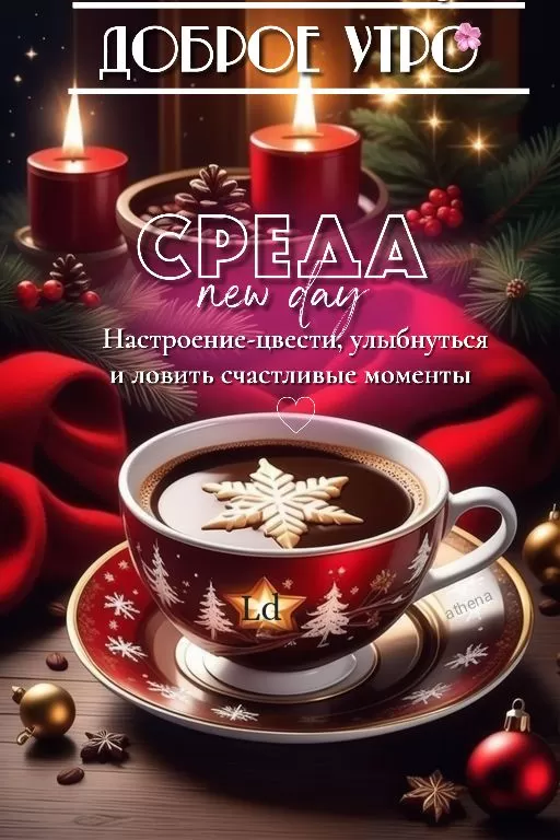 Картинки Доброе утро среды (60 открыток). Доброе утро среды - картинки с пожеланиями
