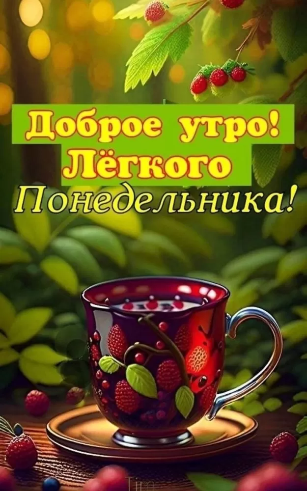 Картинки "Доброе утро понедельника". Доброе утро понедельника - картинки летние