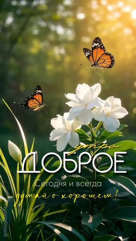 Картинки "Доброе утро" с цветами. Позитивные картинки "Доброе утро" с цветами