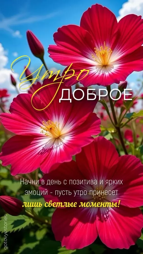 Картинки "Доброе утро" с цветами. Летние картинки Доброе утро с цветами