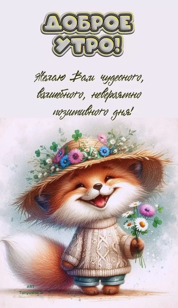 Картинки Доброе летнее утро: прикольные и позитивные. Позитивные картинки Доброе летнее утро 