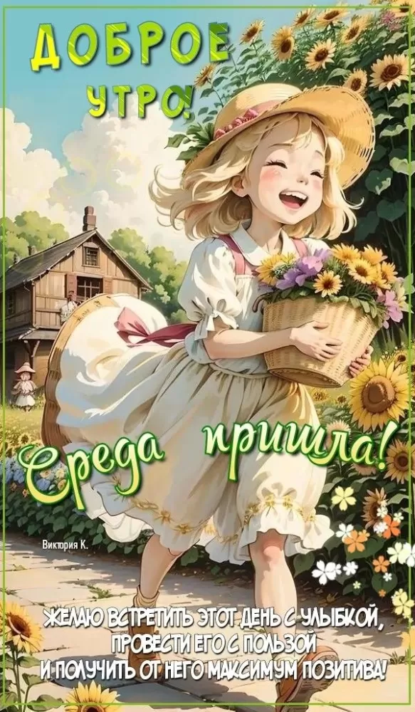 Красивые картинки Доброе утро среды. Красивые картикни Доброе утро среда