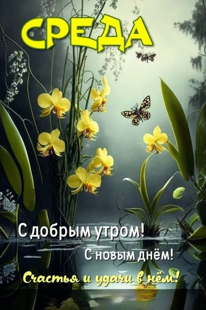 Красивые картинки Доброе утро среды. Картинки "Доброе утро среды" красивые и прикольные