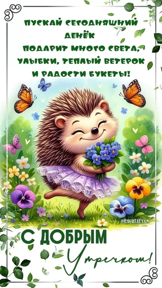 Позитивные картинки с пожеланиями Доброго утра. Картинки Доброе утро позитивные и прикольные