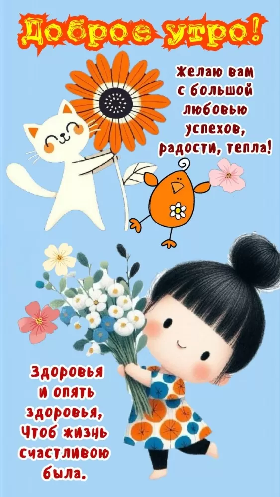 Позитивные картинки с пожеланиями Доброго утра. Позитивные и картинки с добрым утром 