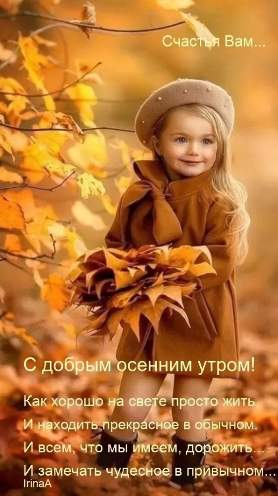 Картинки и открытки Доброе осеннее утро. Красивые картинки Доброе осеннее утро
