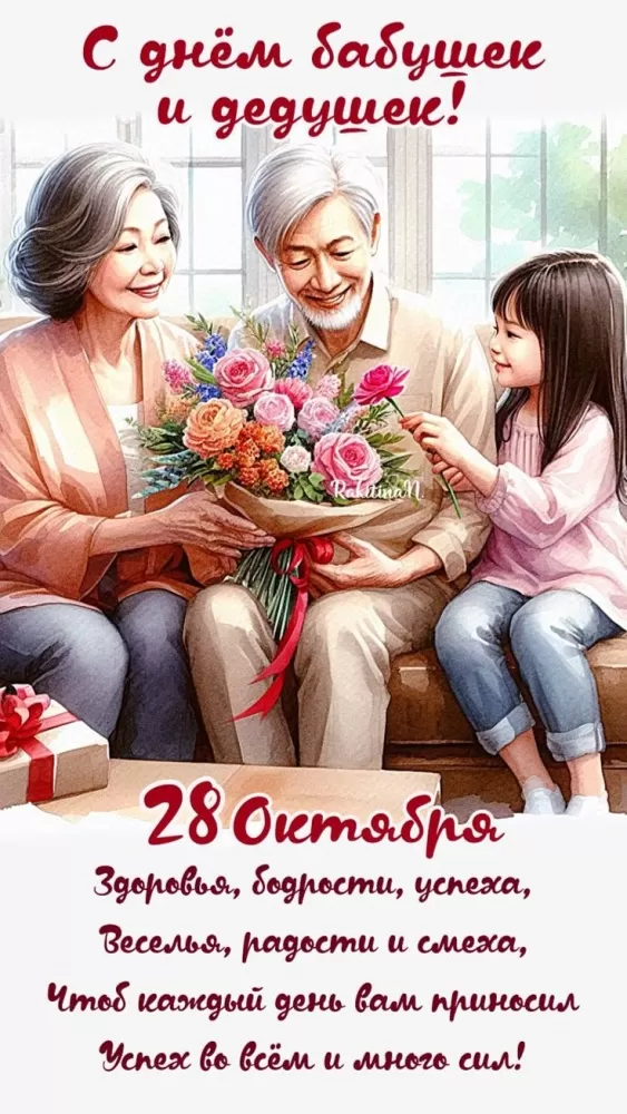 Открытки с Днем бабушек и дедушек. Открытки на День бабушек и дедушек красивые и новые