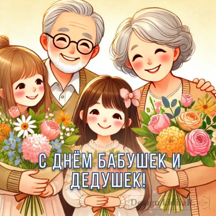 Открытки с Днем бабушек и дедушек. Популярные открытки с Днем бабушек и дедушек