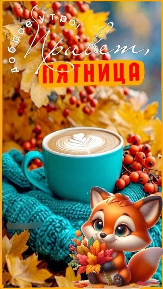 Картинки Доброе утро пятницы. Осенние картинки Доброе утро пятницы