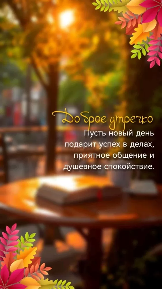 Картинки и открытки Доброе осеннее утро. Доброе осеннее утро - картинки с пожеланиями