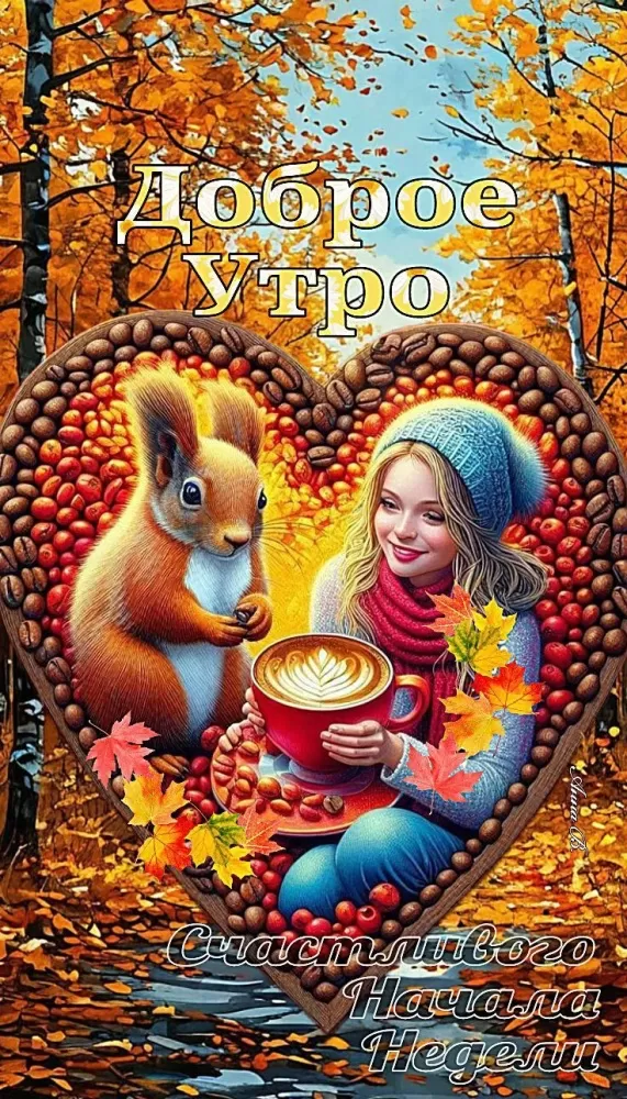 Картинки и открытки Доброе осеннее утро. Позитивные картинки Доброе осеннее утро