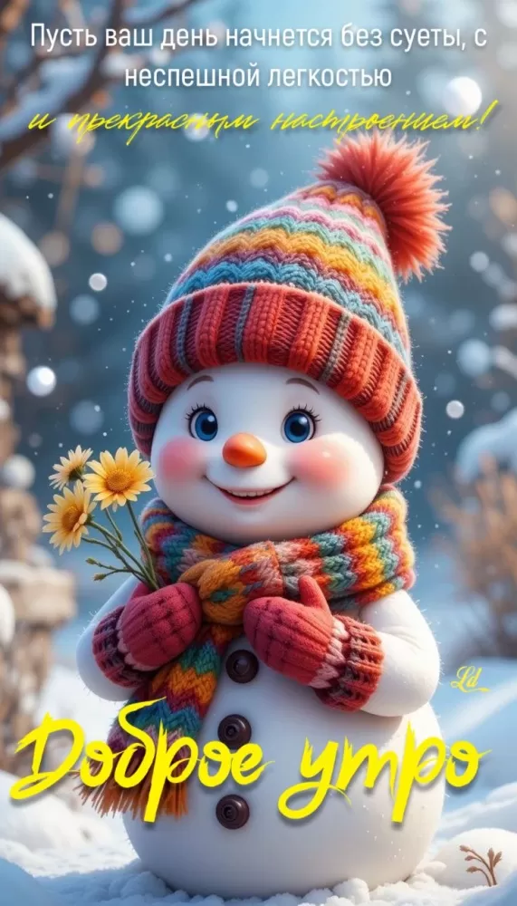 Зимние картинки Доброе утро (50+ штук). Зимние картинки Доброе утро (со снеговиками)