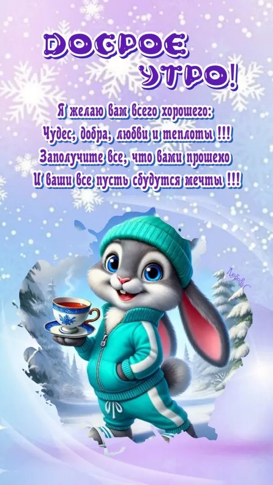 Зимние картинки Доброе утро (50+ штук). Доброе утро - картинки зимние, позитивные