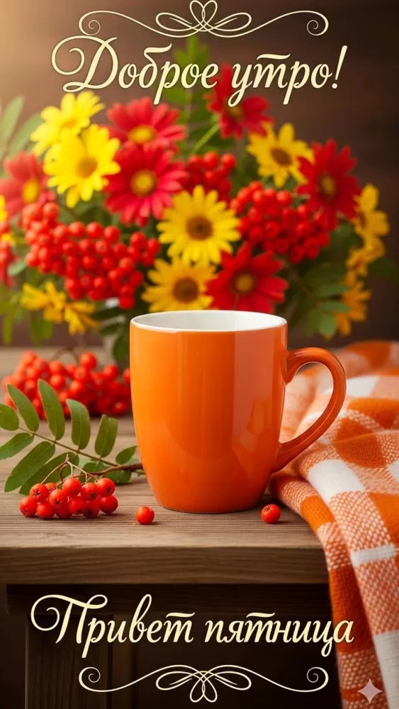 Картинки с Пятницей красивые и прикольные. Картинки Доброе утро пятницы