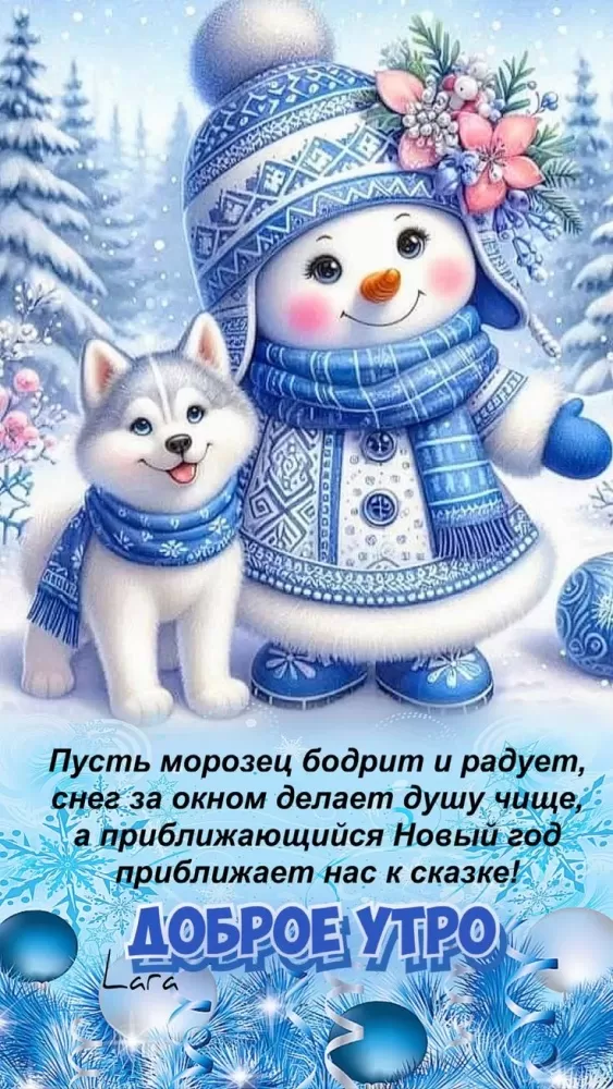 Зимние картинки Доброе утро (50+ штук). Зимние картинки Доброе утро (со снеговиками)