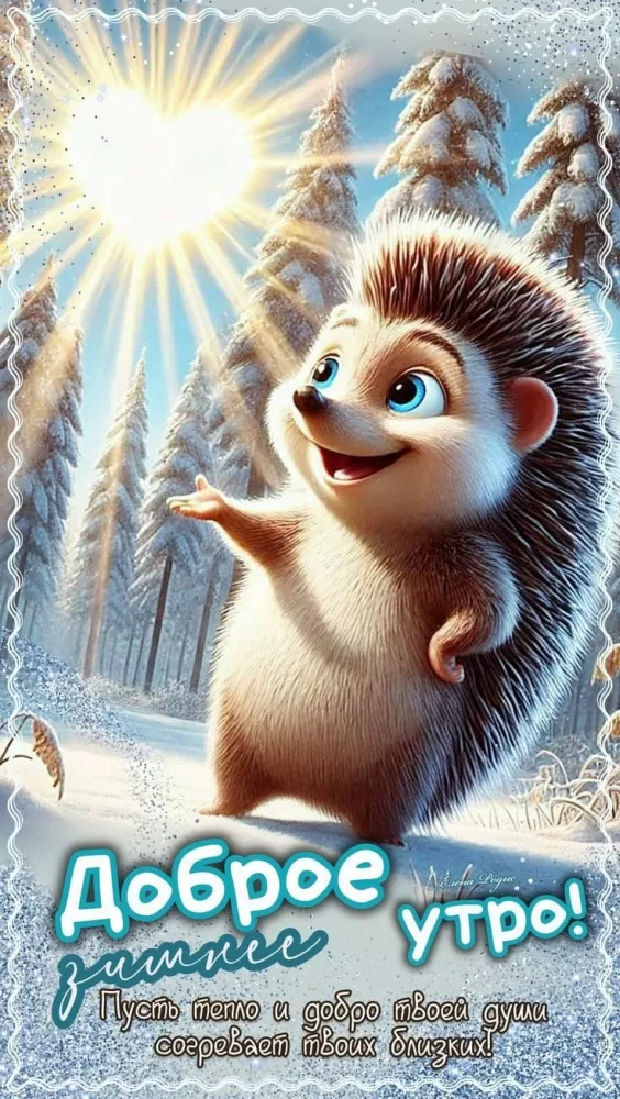 Зимние картинки Доброе утро (50+ штук). Зимние картинки Доброе утро 2025