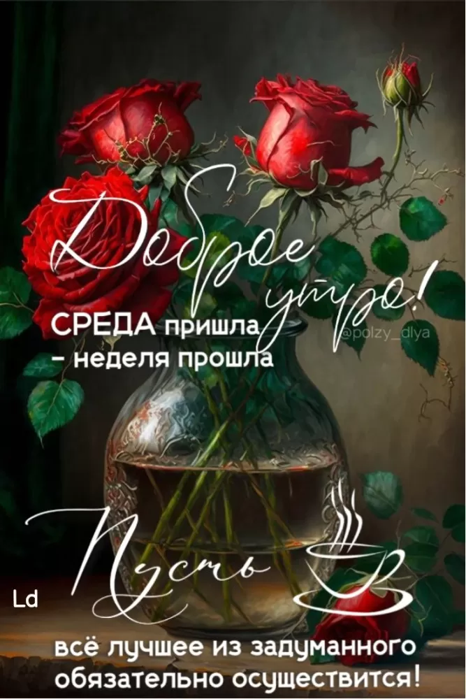 Красивые картинки Доброе утро среды. Картинки с добрым утром среды