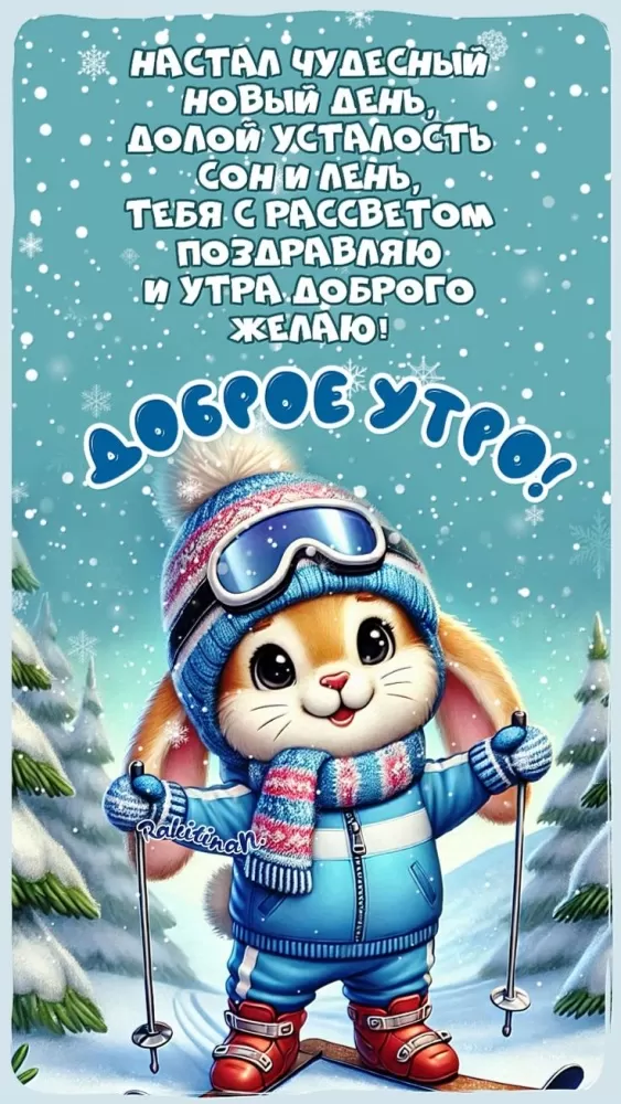 Зимние картинки Доброе утро (50+ штук). Доброе утро - картинки зимние, позитивные