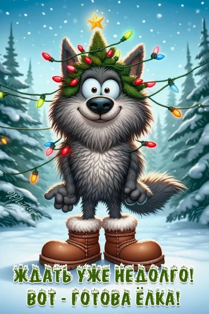 Картинки с Новым годом 2026 — скачать бесплатные открытки. Прикольные новогодние картинки