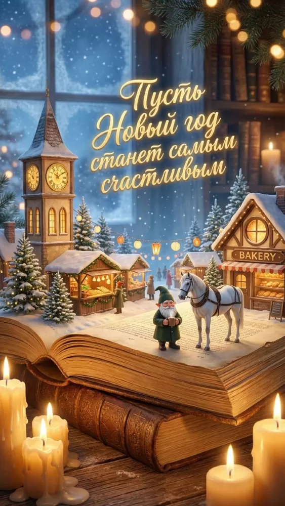 Картинки с Новым годом 2026 — скачать бесплатные открытки. Красивые открытки на Новый год 2026&nbsp;