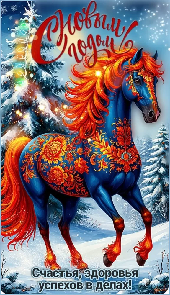 Картинки с Новым годом 2026 — скачать бесплатные открытки. Красивые открытки на Новый год 2026&nbsp;