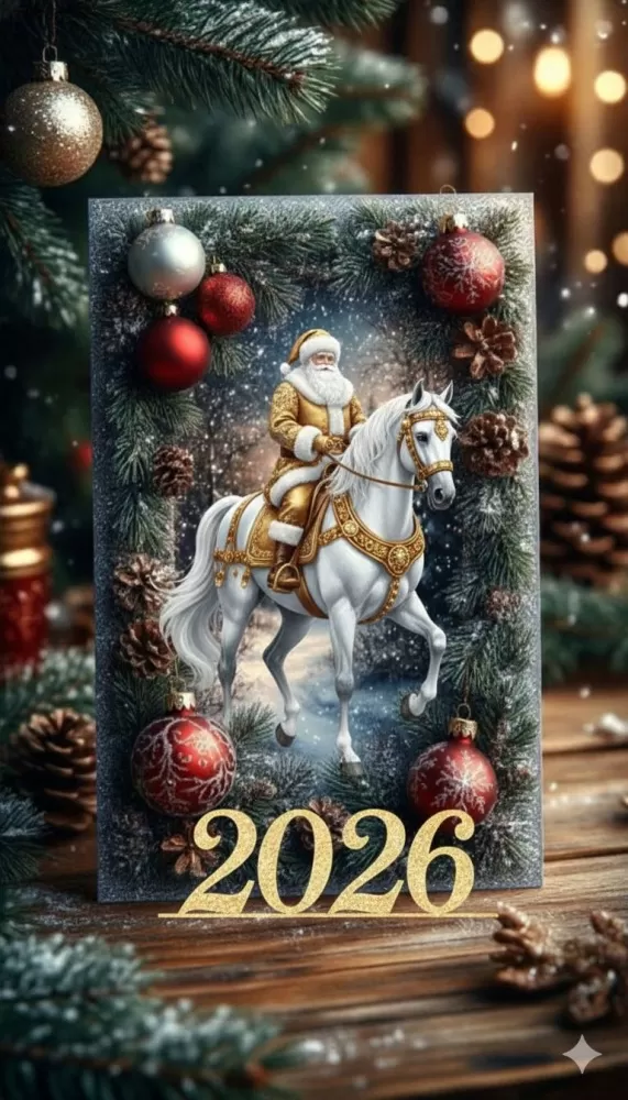 Картинки с Новым годом 2026 — скачать бесплатные открытки. Красивые открытки на Новый год 2026&nbsp;