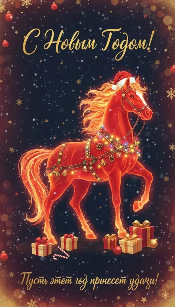 Картинки с Новым годом 2026 — скачать бесплатные открытки. Красивые открытки на Новый год 2026&nbsp;