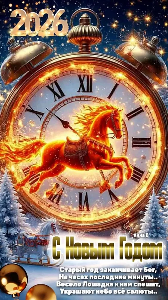 Картинки с Новым годом 2026 — скачать бесплатные открытки. Новый год 2026 - открытки с поздравлениями