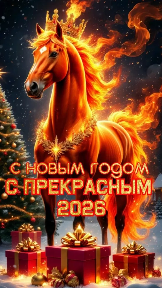 Картинки с Новым годом 2026 — скачать бесплатные открытки. Красивые открытки на Новый год 2026&nbsp;