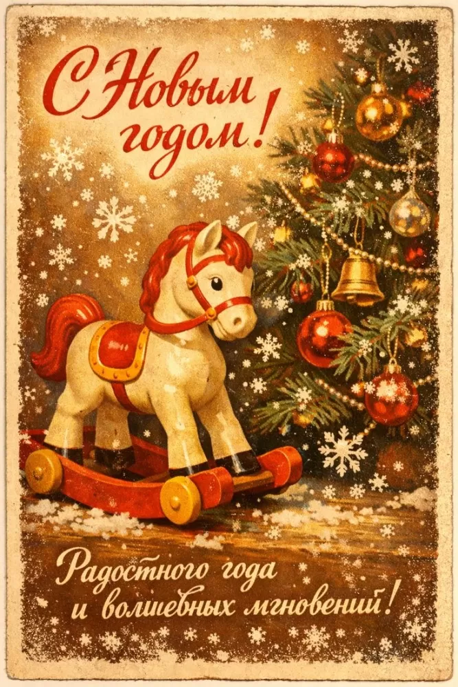 Картинки с Новым годом 2026 — скачать бесплатные открытки. Новый год 2026 - открытки с поздравлениями