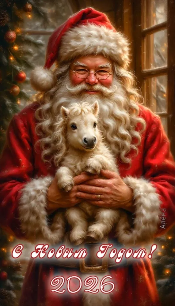 Картинки с Новым годом 2026 — скачать бесплатные открытки. Прикольные новогодние картинки