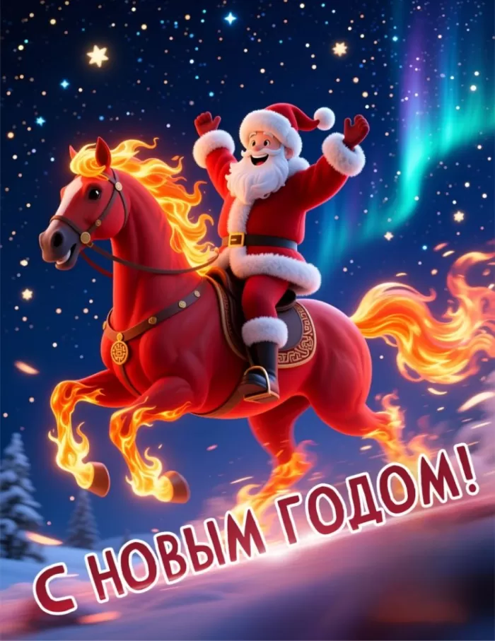 Картинки с Новым годом 2026 — скачать бесплатные открытки. Прикольные новогодние картинки