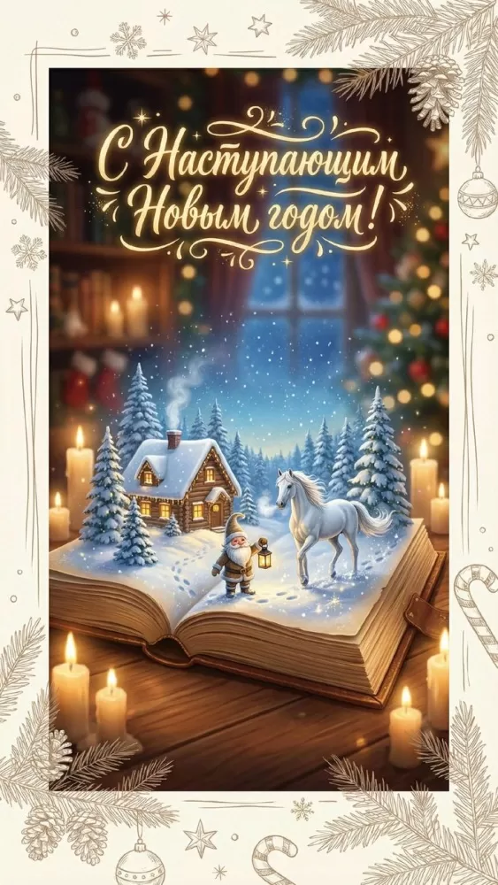 Картинки с Наступающим Новым годом 2026 — красивые открытки и поздравления. Красивые открытки с Наступающим Новым годом 2026