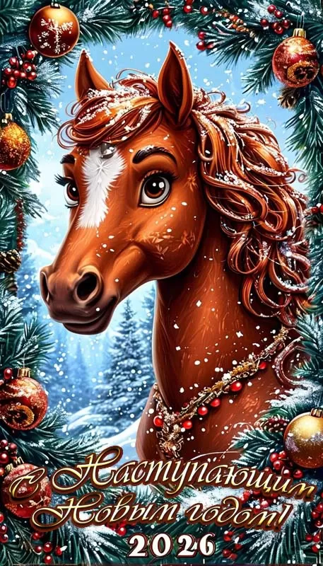 Картинки с Наступающим Новым годом 2026 — красивые открытки и поздравления. Красивые открытки с Наступающим Новым годом 2026