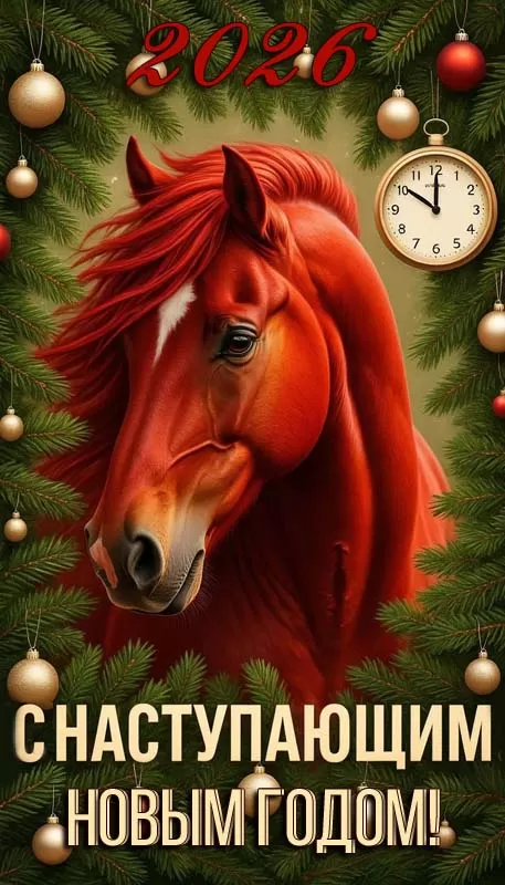 Картинки с Наступающим Новым годом 2026 — красивые открытки и поздравления. Красивые открытки с Наступающим Новым годом 2026