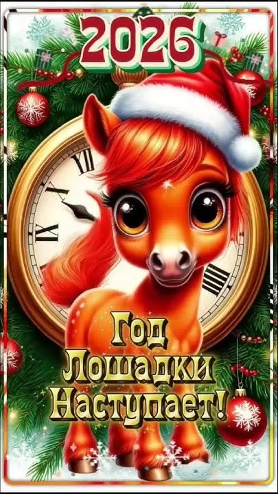 Картинки с Наступающим Новым годом 2026 — красивые открытки и поздравления. Прикольные и веселые открытки с наступающим&nbsp;