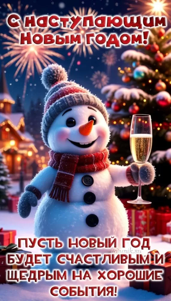 Картинки с Наступающим Новым годом 2026 — красивые открытки и поздравления. Прикольные и веселые открытки с наступающим&nbsp;