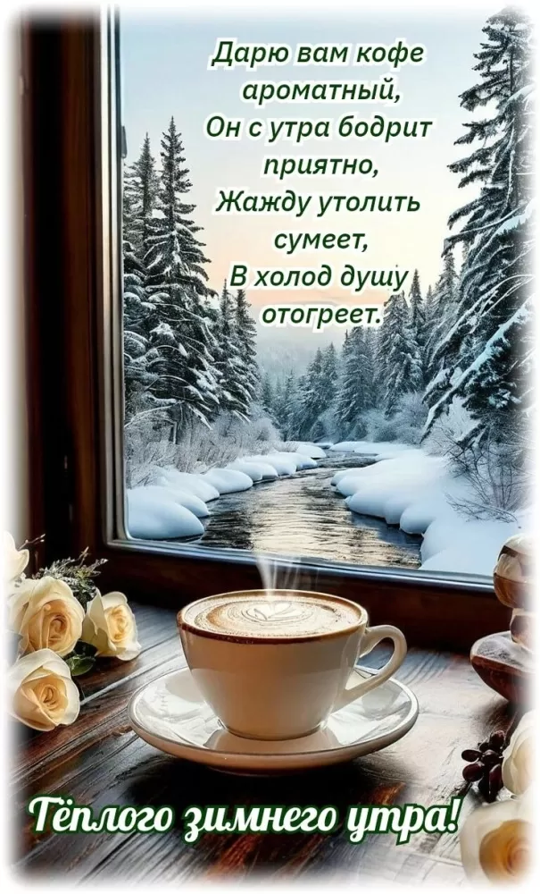 Красивые картинки Доброе февральское утро. Уютные картинки Доброе февральское утро