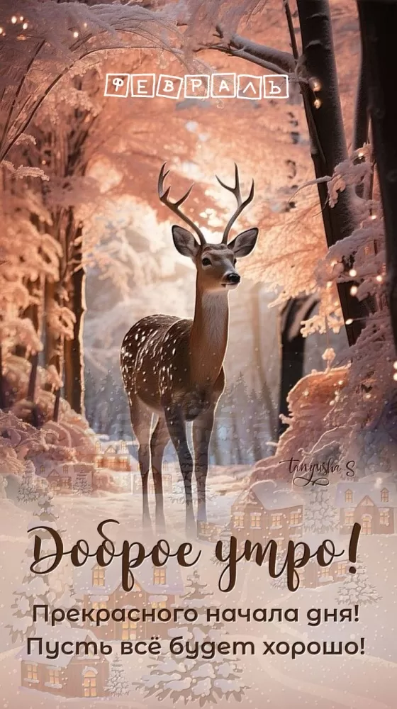 Красивые картинки Доброе февральское утро. Доброе февральское утро: картинки с пожеланиями