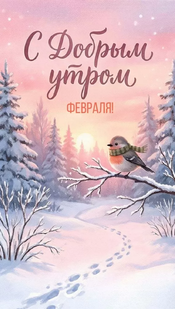 Красивые картинки Доброе февральское утро. Красивые картинки Доброе февральское утро