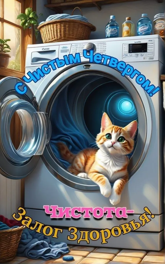 Картинки и открытки с Чистым четвергом. Прикольные открытки с Чистым четвергом